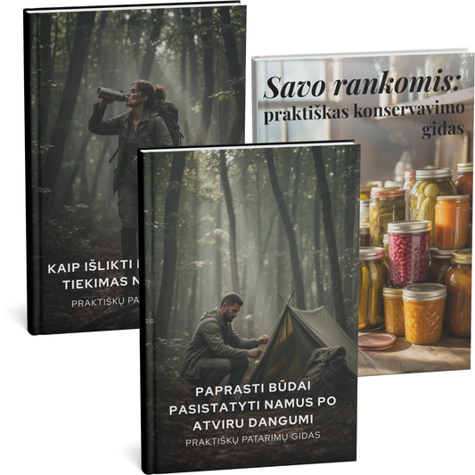 Išgyvenimo įgūdžiai: 3 vadovai