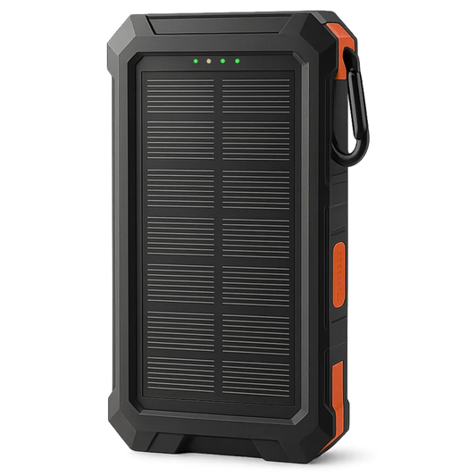 Išorinės Talpos Baterija Su Saulės Įkrovimu